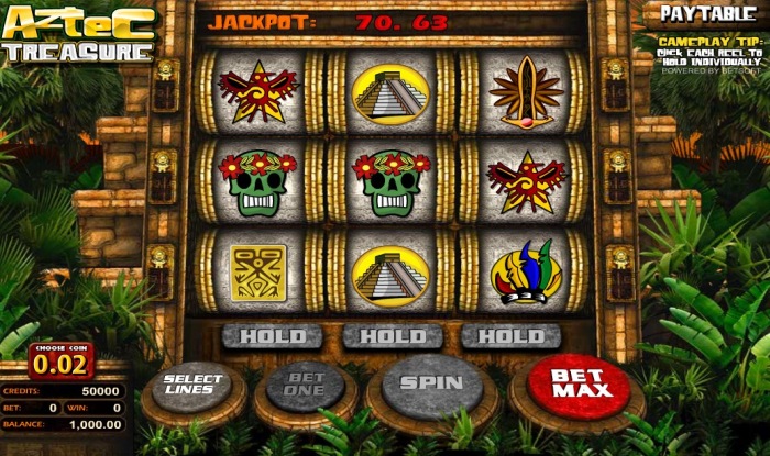Игровой автомат «Aztec Treasure» в казино Вулкан