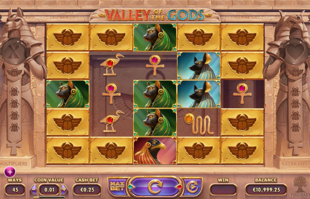 Игровой автомат «Valley of The Gods» в казино Вулкан Секрет