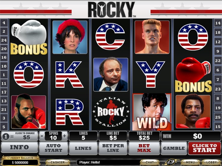 Адмирал Х официальный сайт и игровой автомат «Rocky»