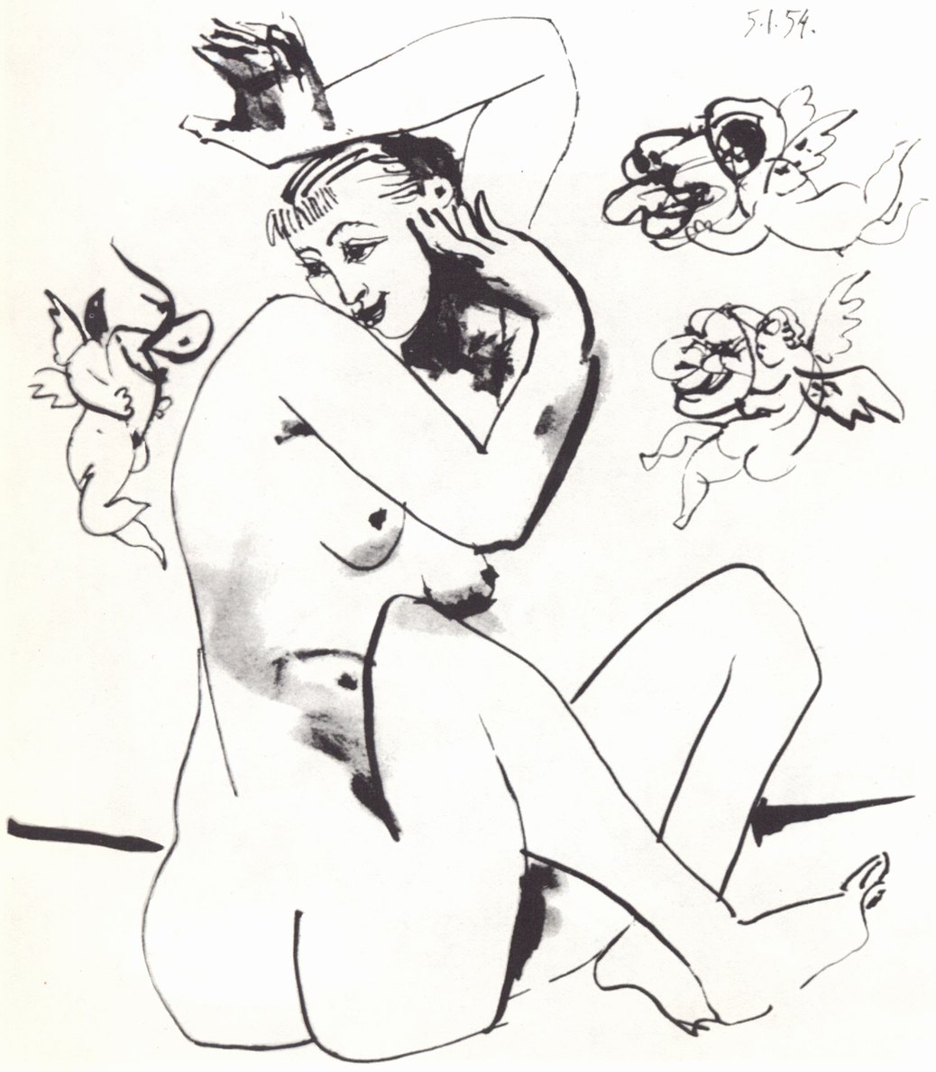 97—103. Рисунки из цикла «Человеческая комедия». 1953—1954