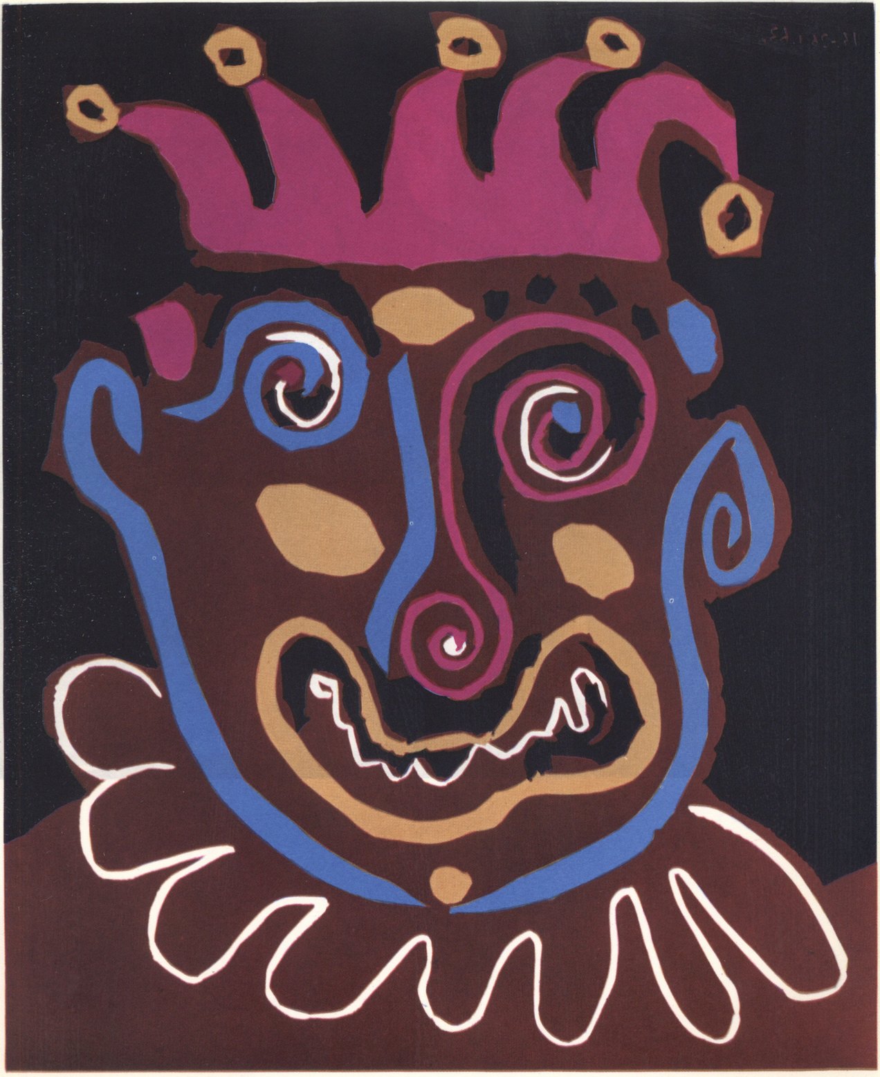 117. Клоун. 1963. Линогравюра. 64,5×53