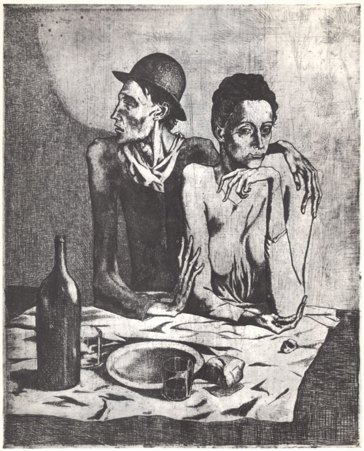 2. Трапеза бедняков. 1904. Офорт. 46,3×37,7