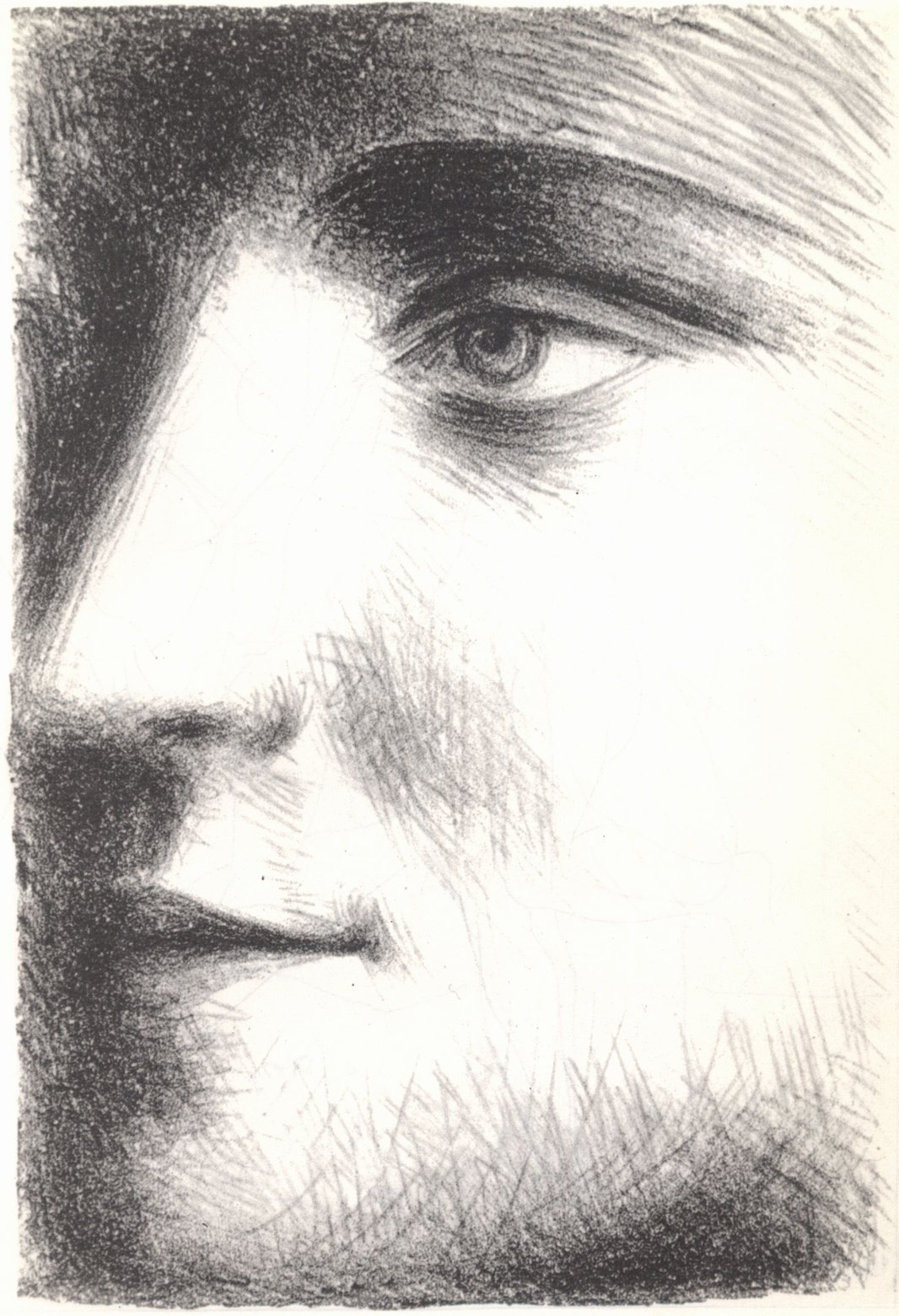 26. Лицо. 1928. Литография. 20,4×14,2