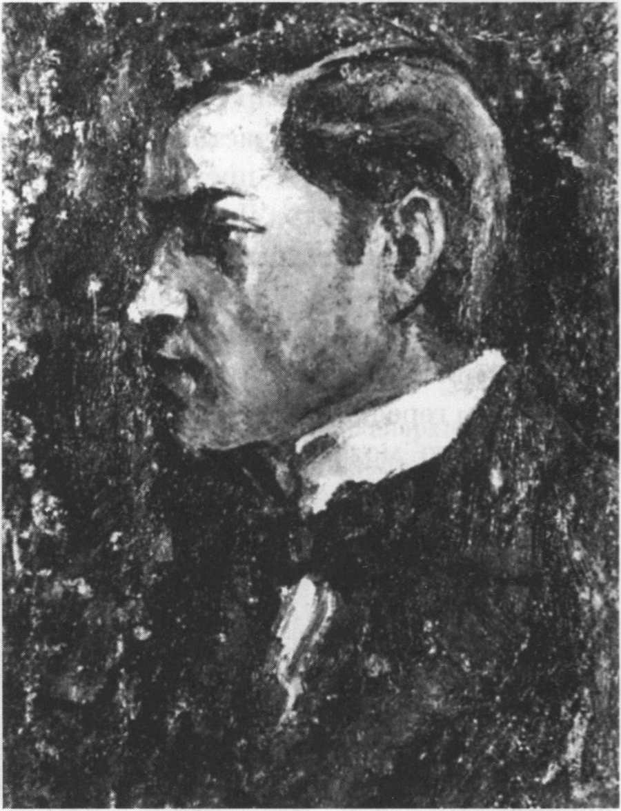 Портрет Мануэля Пальяреса. Барселона, 1895. Картон, масло, 14x10