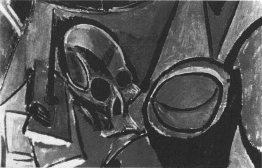 Деталь композиции с мертвой головой (также называется «Натюрморт с черепом»). 1907. Холст, масло, 45x35