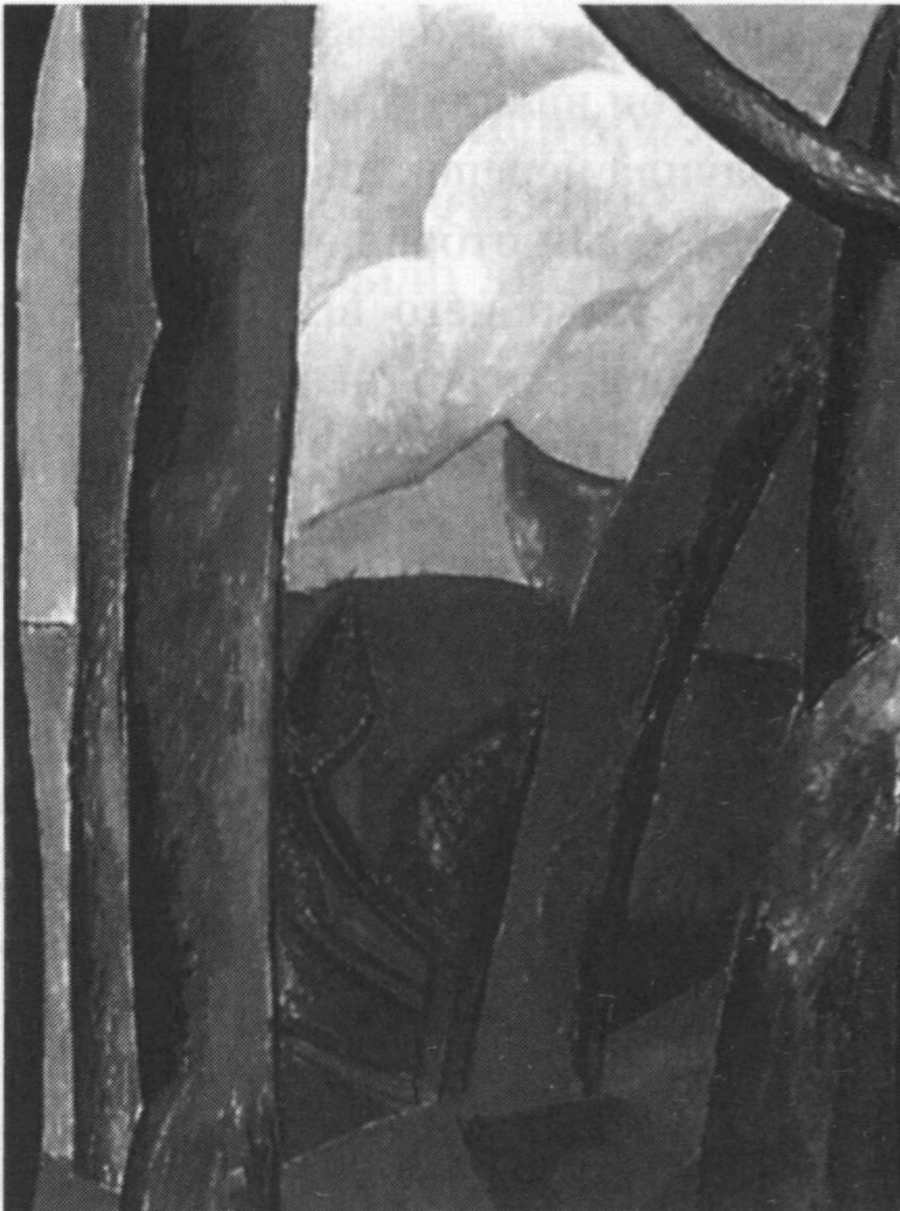Пейзаж. 1908. Бумага, гуашь, акварель, 25x19