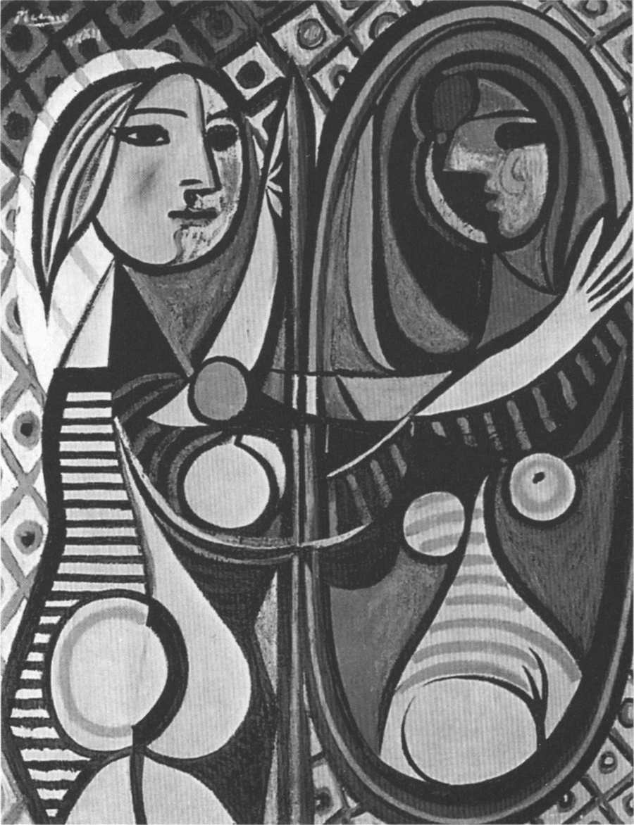 Девушка перед зеркалом, Boisgeloup. Март 1932. Холст, масло, 64x51