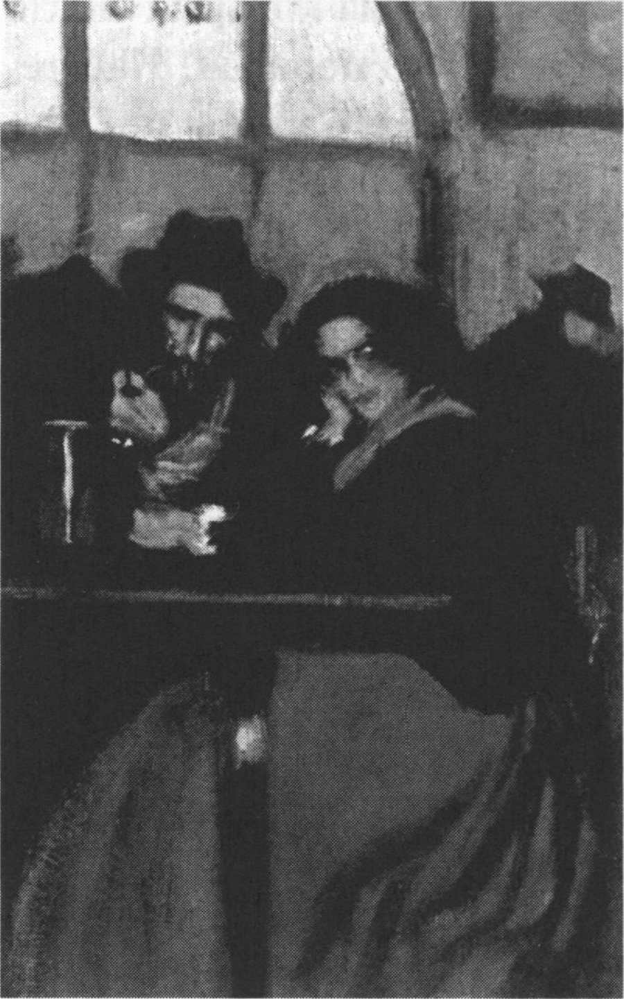Интерьер «Четырех котов». Барселона, 1900. Холст, масло, 19x11