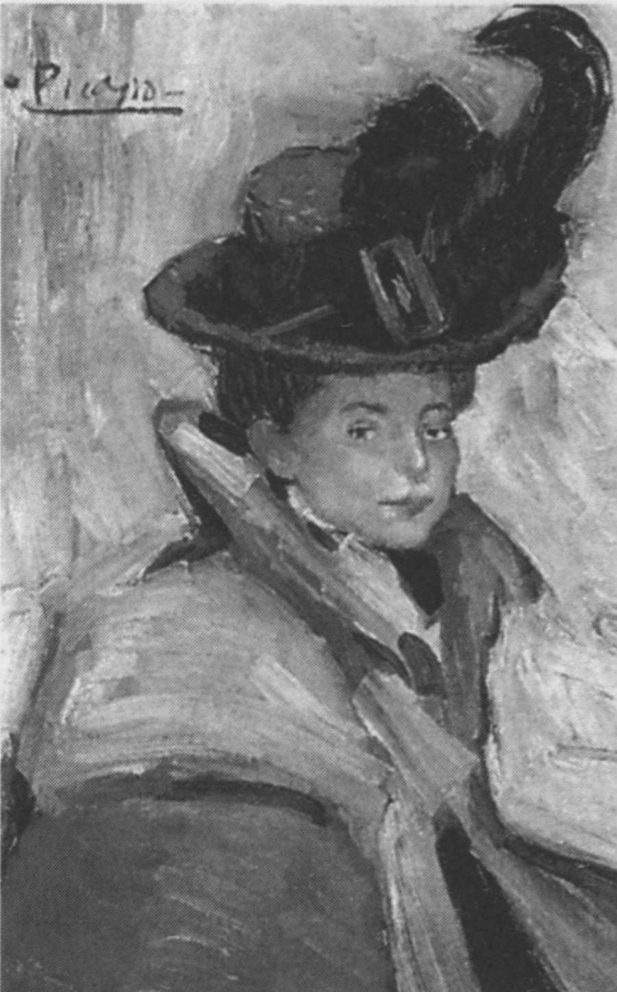 Дама в шляпе. 1901. Холст, масло, 28x19