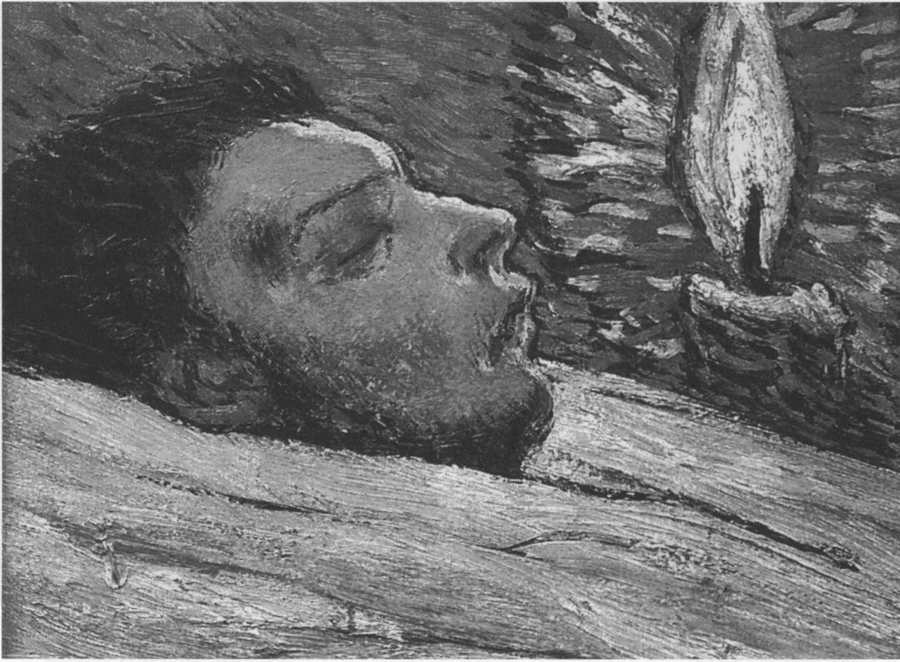 Голова мертвого Касагемаса. 1901. Пергамент, масло, 11x14