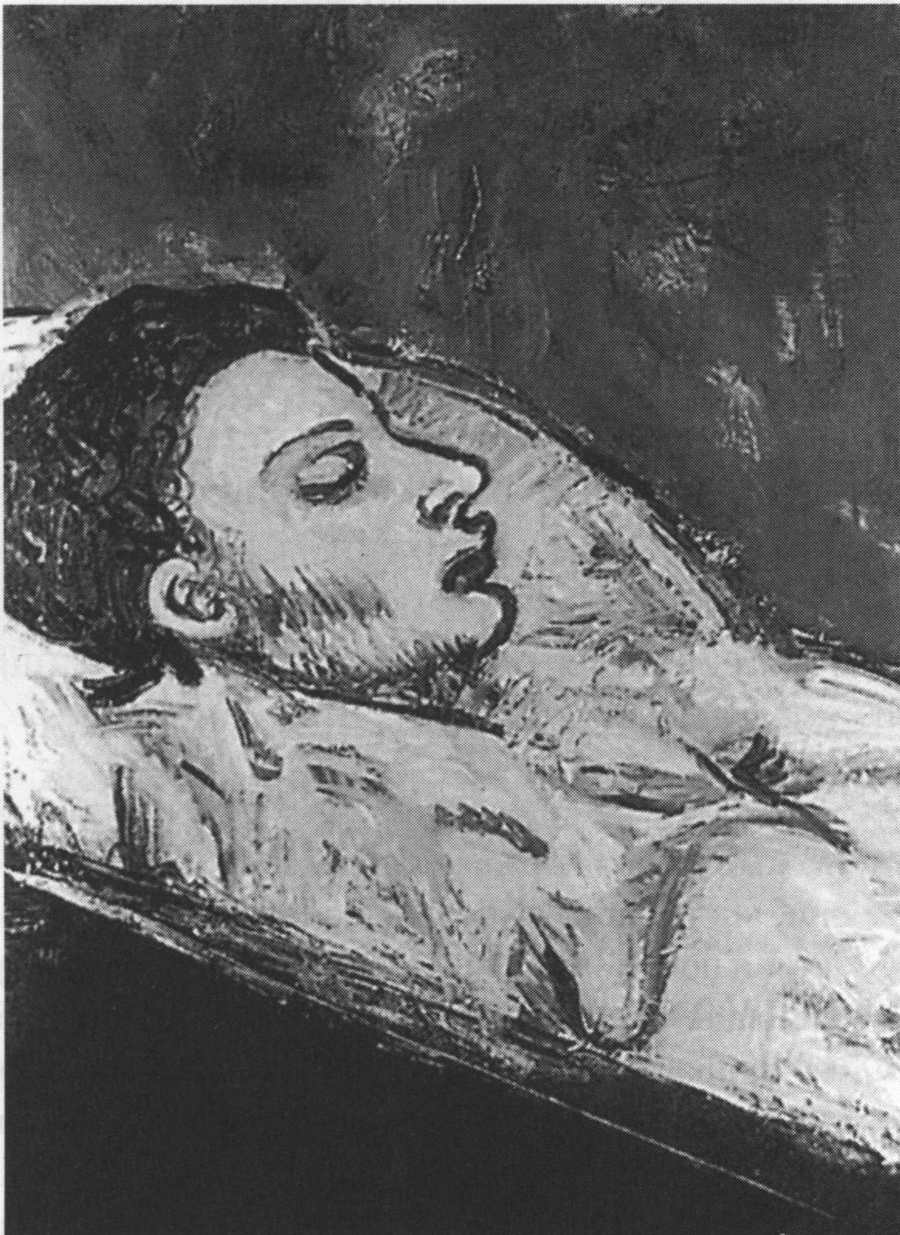 Касагемас в гробу. 1901. Картон, масло, 28x23