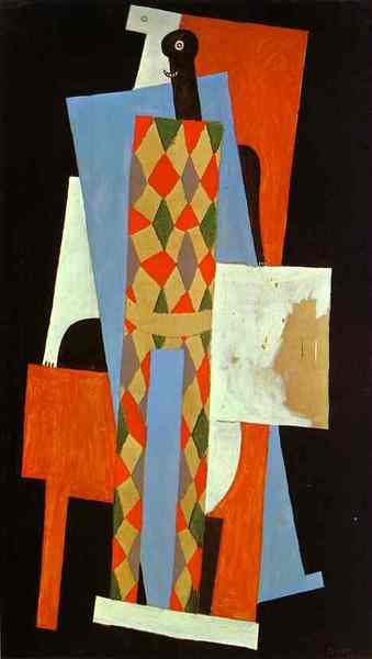 Пабло Пикассо "Арлекин." (1915 год)