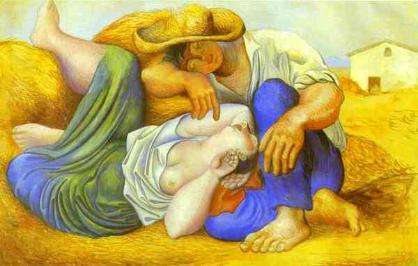 Пабло Пикассо "Спящие крестьяне." (1919 год)