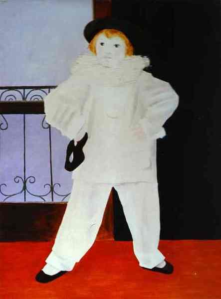 Пабло Пикассо "Поль в костюме Пьеро." (1925 год)
