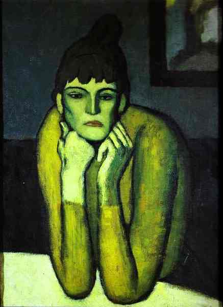 Пабло Пикассо "Женщина с шиньоном." (1901 год)