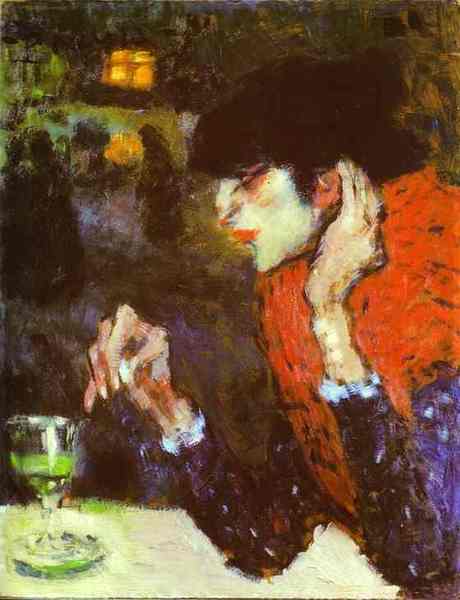 Пабло Пикассо "Любительница абсента." (1901 год)