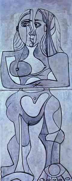 Пабло Пикассо "Монолитная обнаженная." (1958 год)