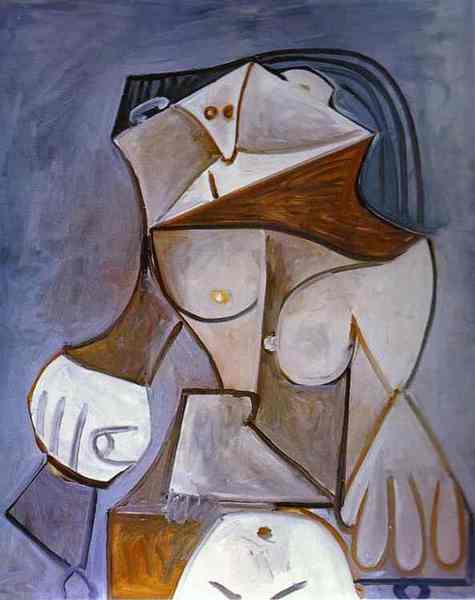 Пабло Пикассо "Обнаженная в кресле." (1959 год)