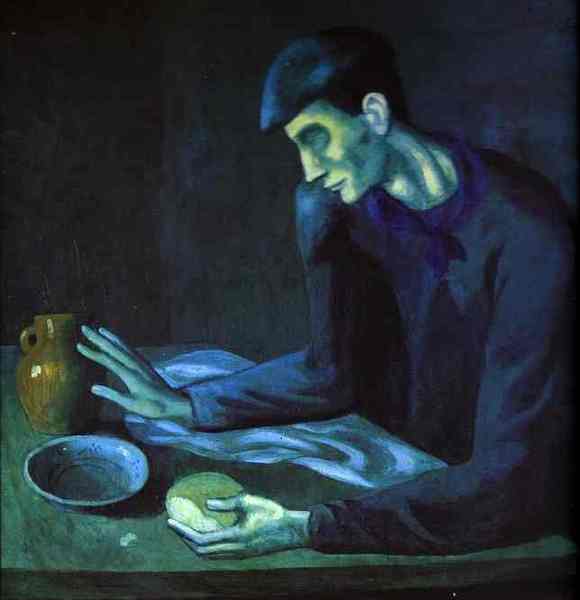 Пабло Пикассо "Завтрак слепого." (1903 год)