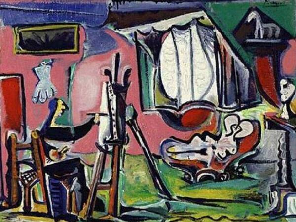 Пабло Пикассо "Художник и модель." (1963 год)