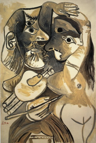 Пабло Пикассо "Художник и его модель 2." (1969 год)