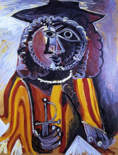 Пабло Пикассо "Человек со шпагой." (1969 год)