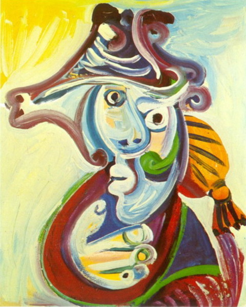 Пабло Пикассо "Бюст тореадора." (1971 год)