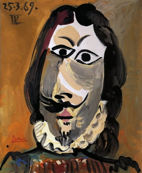 Пабло Пикассо "Голова мужчины 9." (1969 год)