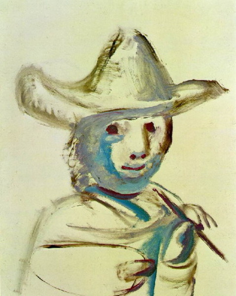 Пабло Пикассо "Молодой художник." (1972 год)