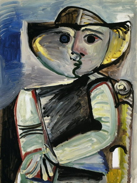 Пабло Пикассо "Персонаж [сидящая женщина]." (1971 год)