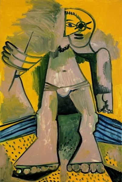 Пабло Пикассо "Стоящая купальщица." (1971 год)
