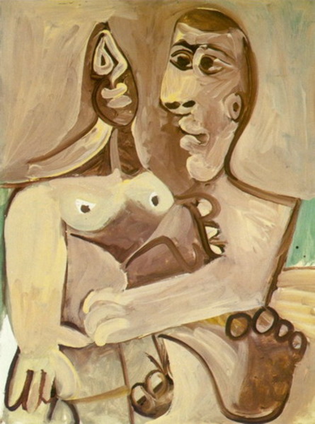 Пабло Пикассо "Мужчина и женщина  1." (1971 год)