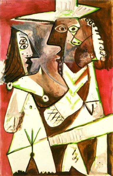 Пабло Пикассо "Мужчина и ребенок." (1969 год)