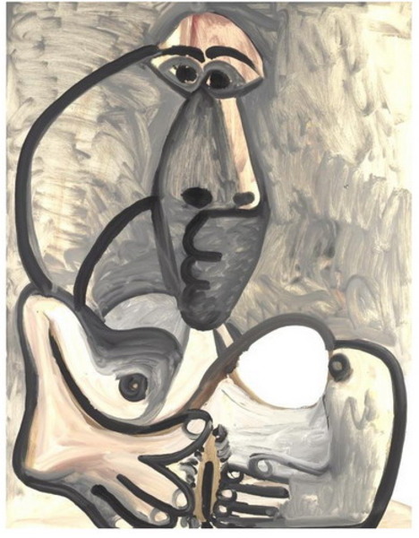 Пабло Пикассо "Обнаженная II." (1972 год)