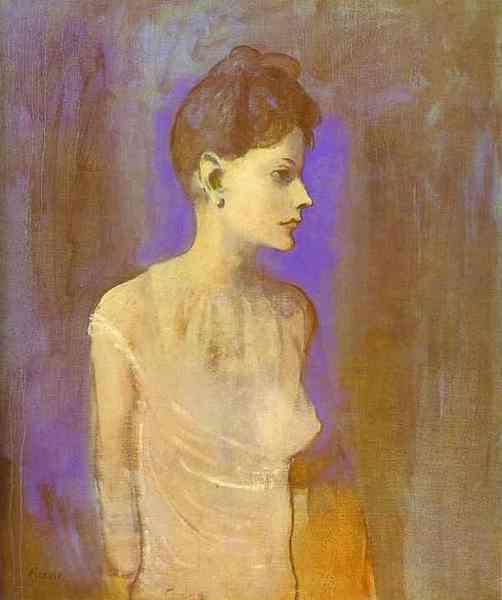 Пабло Пикассо "Девушка в сорочке." (1905 год)