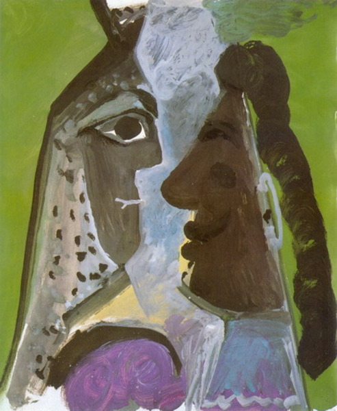 Пабло Пикассо "Головы женщин." (1967 год)