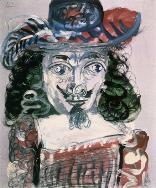 Пабло Пикассо "Бюст мушкетера 1." (1967 год)
