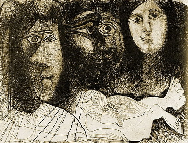 Пабло Пикассо "Падение Икара." (1972 год)