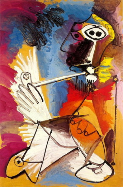 Пабло Пикассо "Курильщик." (1969 год)