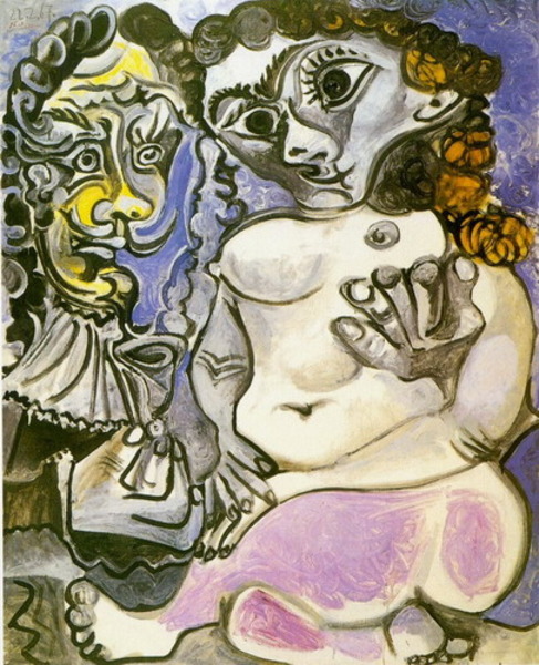 Пабло Пикассо "Обнаженные мужчина и женщина 2." (1967 год)