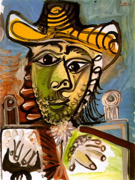 Пабло Пикассо "Мужчина в кресле 2." (1969 год)
