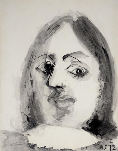 Пабло Пикассо "Голова мужчины I." (1972 год)