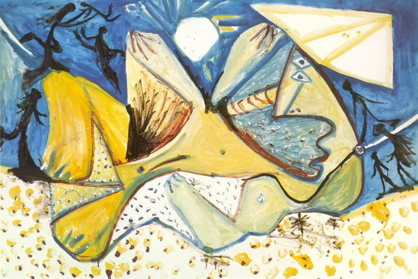 Пабло Пикассо "Лежащая обнаженная." (1971 год)