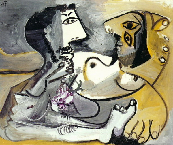 Пабло Пикассо "Обнаженные мужчина и женщина 3." (1967 год)