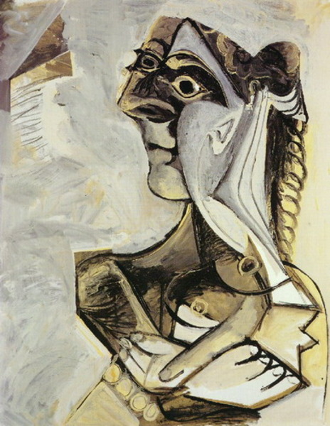 Пабло Пикассо "Сидящая женщина" (Жаклин)." (1971 год)