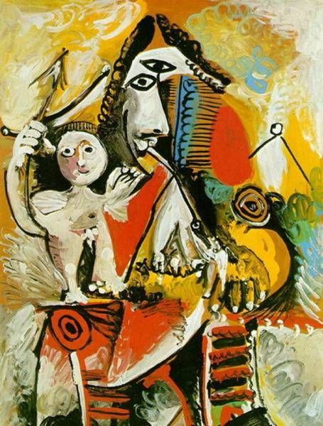 Пабло Пикассо "Мушкетер и Амур." (1969 год)