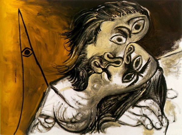 Пабло Пикассо "Поцелуй 2." (1969 год)