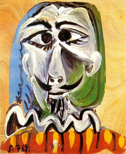 Пабло Пикассо "Голова мужчины 1." (1969 год)