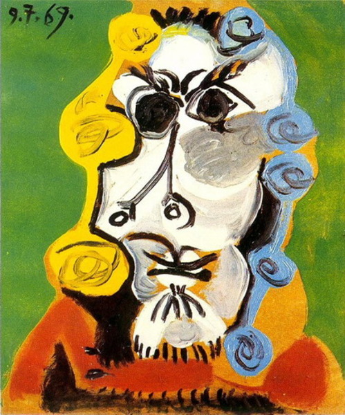 Пабло Пикассо "Голова мужчины 2." (1969 год)