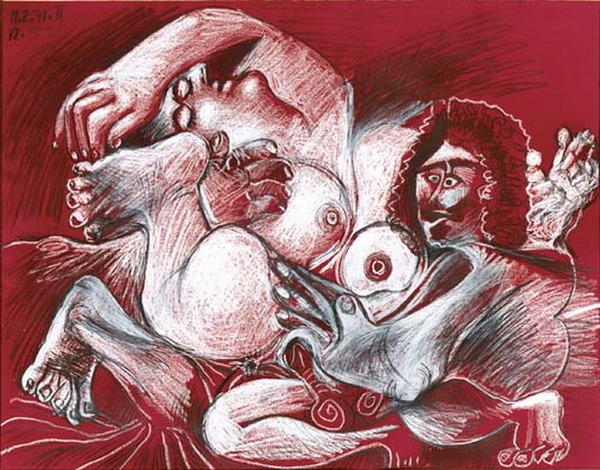 Пабло Пикассо "Мужчина и женщина 2." (1971 год)